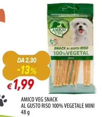 Amico Veg Snack al gusto riso 100% vegetale mini