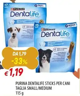 IperFamila Purina Dentalife sticks per cani offerta