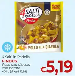 Supermercati Nonna Isa 4 Salti in Padella Findus Pollo alla diavola offerta