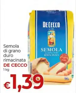 Supermercati Nonna Isa Semola di grano duro rimacinata De Cecco offerta