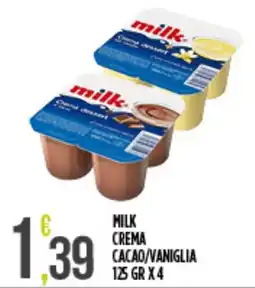 Supermercato Pollio Milk crema cacao/vaniglia offerta