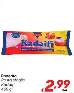 Pac Cash&Carry Preferita Pasta sfoglia Kadaifi offerta