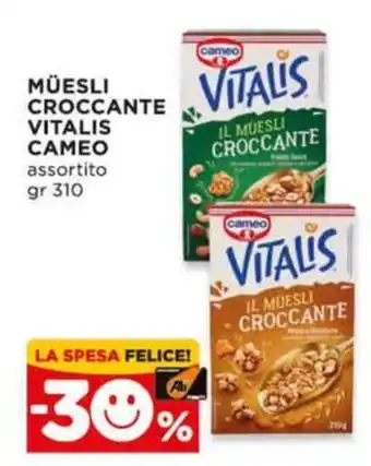 Muesli croccante Vitalis Cameo