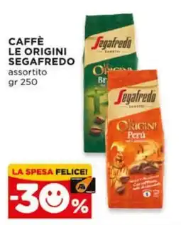 Alì Supermercati Caffè le origini Segafredo offerta