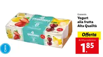 Lidl Yogurt alla frutta Alta Qualitá offerta
