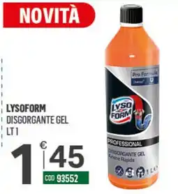 Tutto Risparmio Cash&Carry Lysoform disgorgante gel offerta