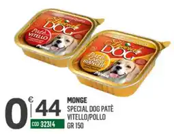 Tutto Risparmio Cash&Carry Monge special dog patè vitello/pollo offerta