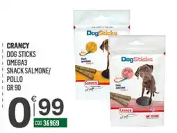 Tutto Risparmio Cash&Carry Crancy Dog Sticks Omega3 Snack Salmone/Pollo offerta