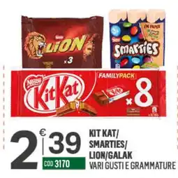 Tutto Risparmio Cash&Carry Kit Kat/Smarties/Lion/Galak offerta