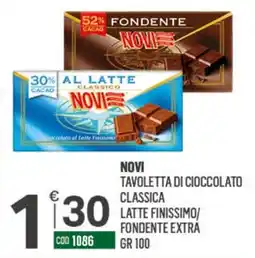 Tutto Risparmio Cash&Carry Novi Tavoletta di cioccolato classica offerta