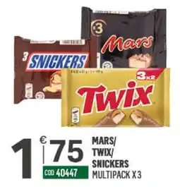 Tutto Risparmio Cash&Carry Mars/ Twix/ Snickers multipack offerta