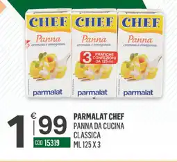 Tutto Risparmio Cash&Carry Parmalat Chef Panna da cucina classica offerta