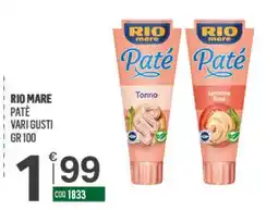 Tutto Risparmio Cash&Carry Rio mare Paté offerta