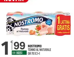 Tutto Risparmio Cash&Carry Nostromo tonno al naturale offerta