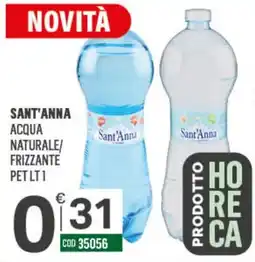 Tutto Risparmio Cash&Carry Acqua naturale frizzante Sant'Anna offerta