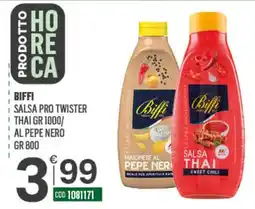 Tutto Risparmio Cash&Carry Biffi salsa pro twister thai al pepe nero offerta