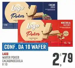 Maxipiù Lago wafer poker offerta