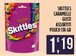 Netto Supermercati Skittles Caramelle Gusti Assortiti offerta