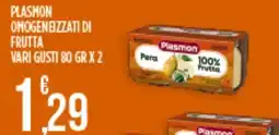 Supermercato Pollio Plasmon omogeneizzati di frutta offerta