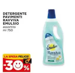 Alì Supermercati Detergente pavimenti Ravviva Emulsio offerta