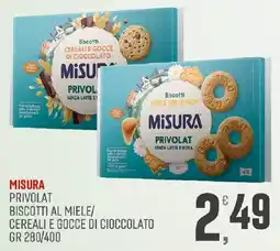 Maxipiù Misura privolat biscotti al miele offerta