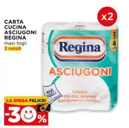 Alì Supermercati Carta cucina asciugoni Regina offerta