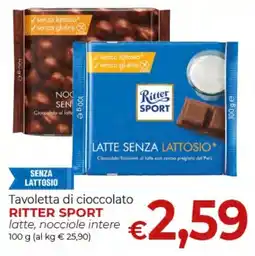 Maxi Nonna Isa Tavoletta di cioccolato Ritter Sport latte, nocciole intere offerta