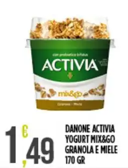 Netto Supermercati Danone Activia Yogurt Mix&Go Granola e Miele offerta