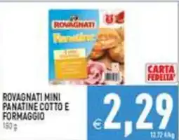 Iperfamily Rovagnati mini panatine cotto e formaggio offerta