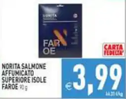 Iperfamily Norita Salmone Affumicato Superiore Isole Farde offerta
