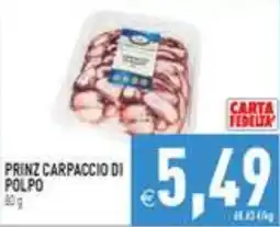 Iperfamily Prinz carpaccio di polpo offerta