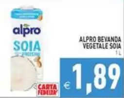 Iperfamily Alpro bevanda vegetale soia offerta