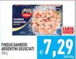 Iperfamily Findus gamberi argentini sgusciati offerta