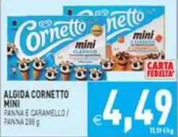 Iperfamily Algida Cornetto Mini Panna e Caramello offerta
