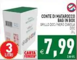 Iperfamily Conte di Matarocco Bag in Box offerta