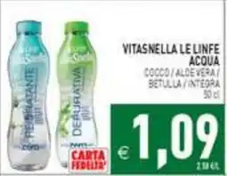 Iperfamily Vitasnella le linfe acqua offerta