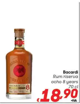 Pac Cash&Carry Bacardi Rum riserva ocho 8 years offerta
