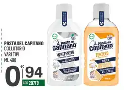 Tutto Risparmio Cash&Carry Pasta del Capitano collutorio offerta