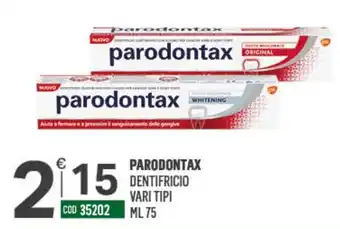 Parodontax dentifricio