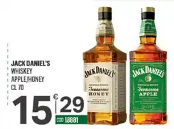 Tutto Risparmio Cash&Carry Jack Daniel's whiskey apple/honey offerta