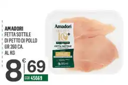 Tutto Risparmio Cash&Carry Amadori fetta sottile di petto di pollo offerta