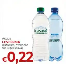Supermercati Nonna Isa Acqua Levissima naturale, frizzante offerta