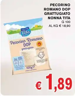 D'Italy Pecorino Romano DOP grattugiato Nonna Tita offerta