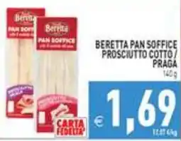 Iperfamily Beretta pan soffice prosciutto cotto / praga offerta