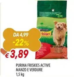 IperFamila Purina Friskies Active Manzo e Verdure offerta
