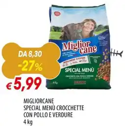IperFamila Miglior cane Special Menù Crocchette con pollo e verdure offerta