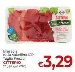 Maxi Nonna Isa Bresaola della Valtellina IGP Taglio Fresco Citterio offerta