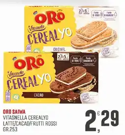 Maxipiù Oro Saiwa Vitasnella Cereal Yo offerta
