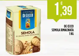 Supermercato Pollio De Cecco semola rimacinata offerta