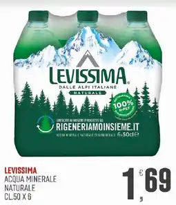 Maxipiù Levissima acqua minerale naturale offerta